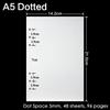 4 Pcs/ Lot High Quality Ring Binder Notebook Insert Refills 6 Holes A5 A6 A7 Personal Spiral Diary Planner Inner Core 100G Paper Quality
