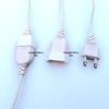 AC Power Extension Cord, Two/Three-pin, 2/3-core, Male/Female Connectors, Multiple Hole Compatibility