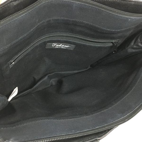 Hergestellt in Japan TaKaNo Kamakura Leder Business Umhängetasche Schwarz(GEBRAUCHT)