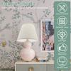 2Pcs Table Lamp Shade Linen Fabric Lampshade With Spider Fitter Detachable Barrel Shape Lamp Shade for Home Living Room Bedroom