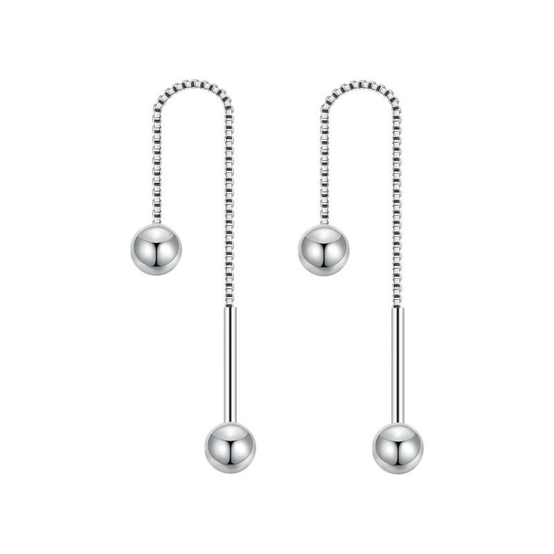 990 Ball Ohrhänger Damen Minimalistisch Quaste Ohr Manschette Stecker Elegant Geometrisch Creolen Mode OL Schmuck