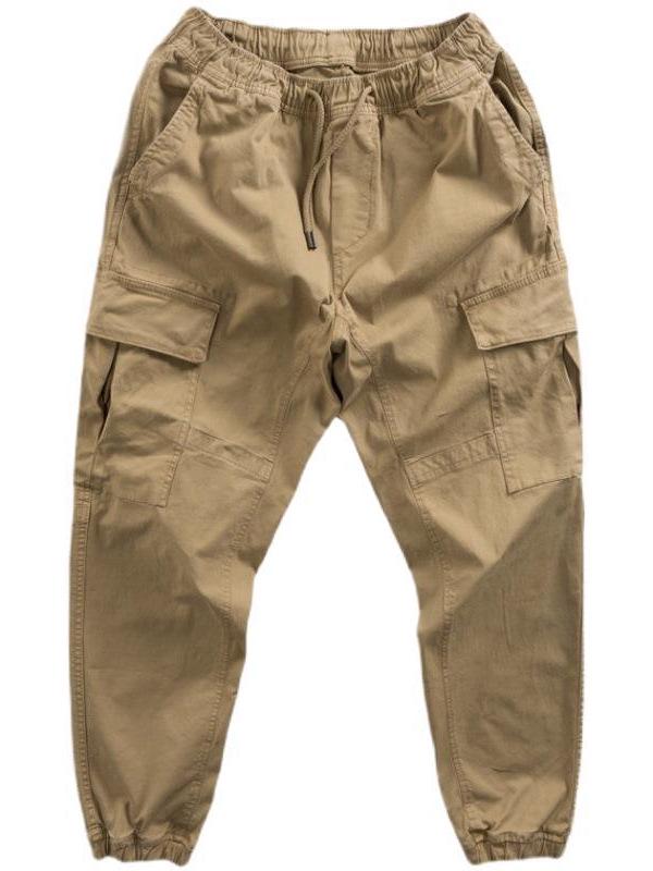 Men's Durable Work Pants, Loose Fit, Welding & Auto Repair, Large Pockets, Spring/Summer