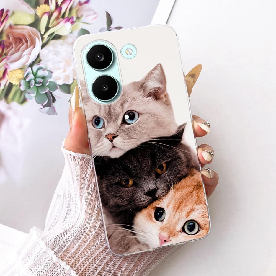 For Xiaomi Poco X8 Pro 5G Case Cute Cat Peacock Painted Cover Soft Slim Phone Case For Xiaomi Poco X8 Pro Max PocoX8 Pro 5G Bags