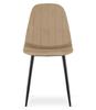 PADVA chair - velvet brown / black legs x 3