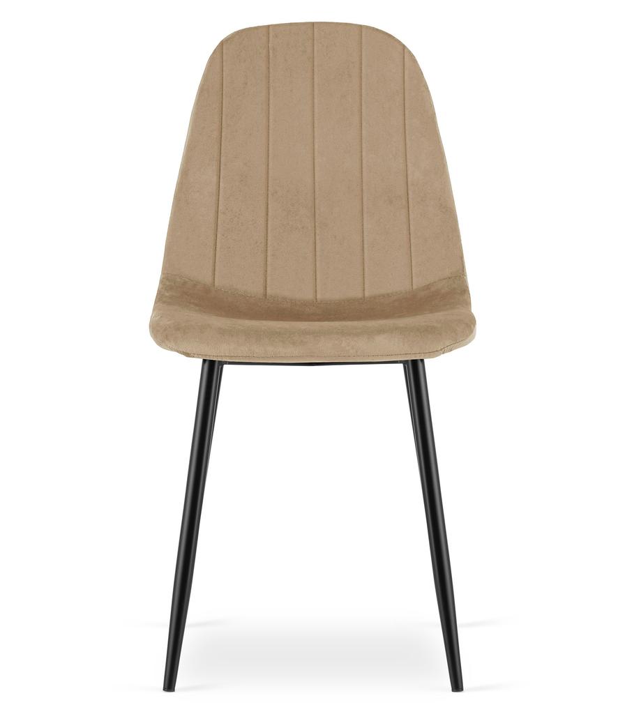 PADVA chair - velvet brown / black legs x 3