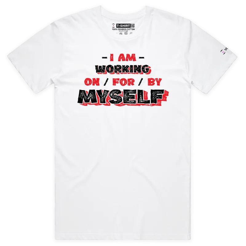 VOICEART Self Reliance Lifestyle Motivation T-Shirt with Premium Graphic Design XL