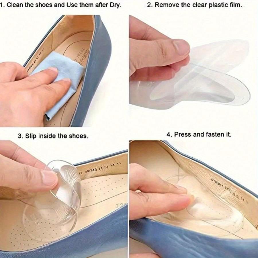 1 Pair Forefoot Padding, Soft Insole For Shock Absorption, Unisex Sole Pads
