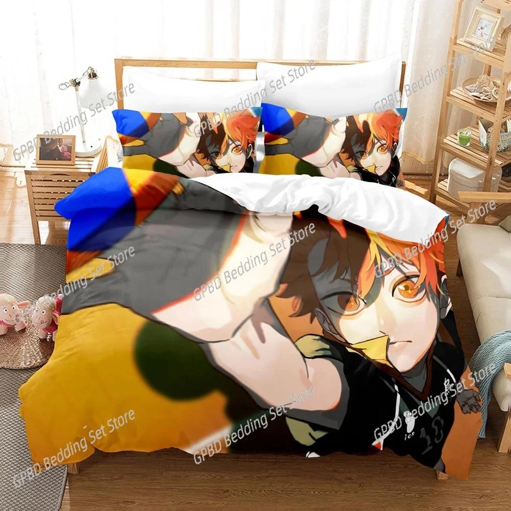 Comforter Haikyu Japan Famous Anime Bedding Set Bedroom Soft Modern S Comefortable Kids And