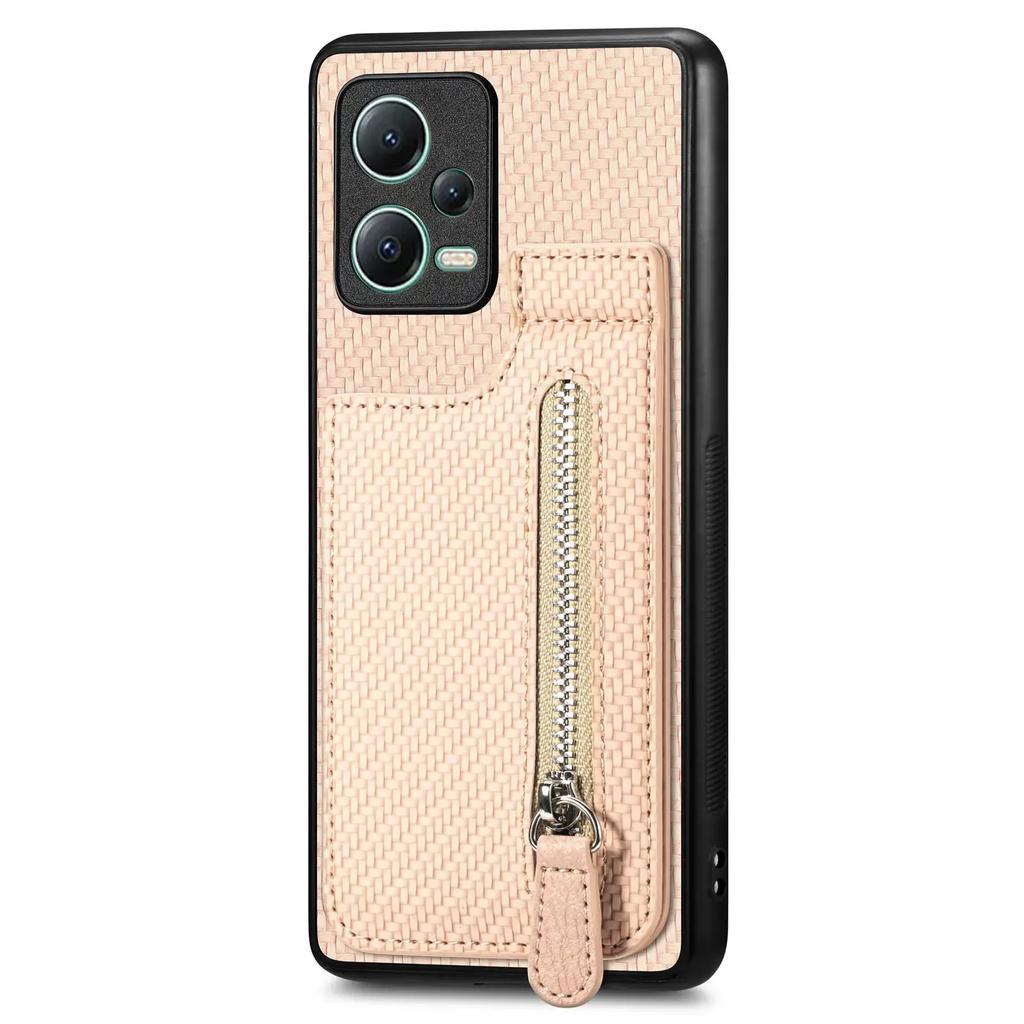 Zipper Wallet Vertical Cards Solt Case For XiaoMi Redmi Note 13 Pro Plus 12 10s 10 4G 13T POCO X3 NFC X6 X5 13C Bag Stand Cover