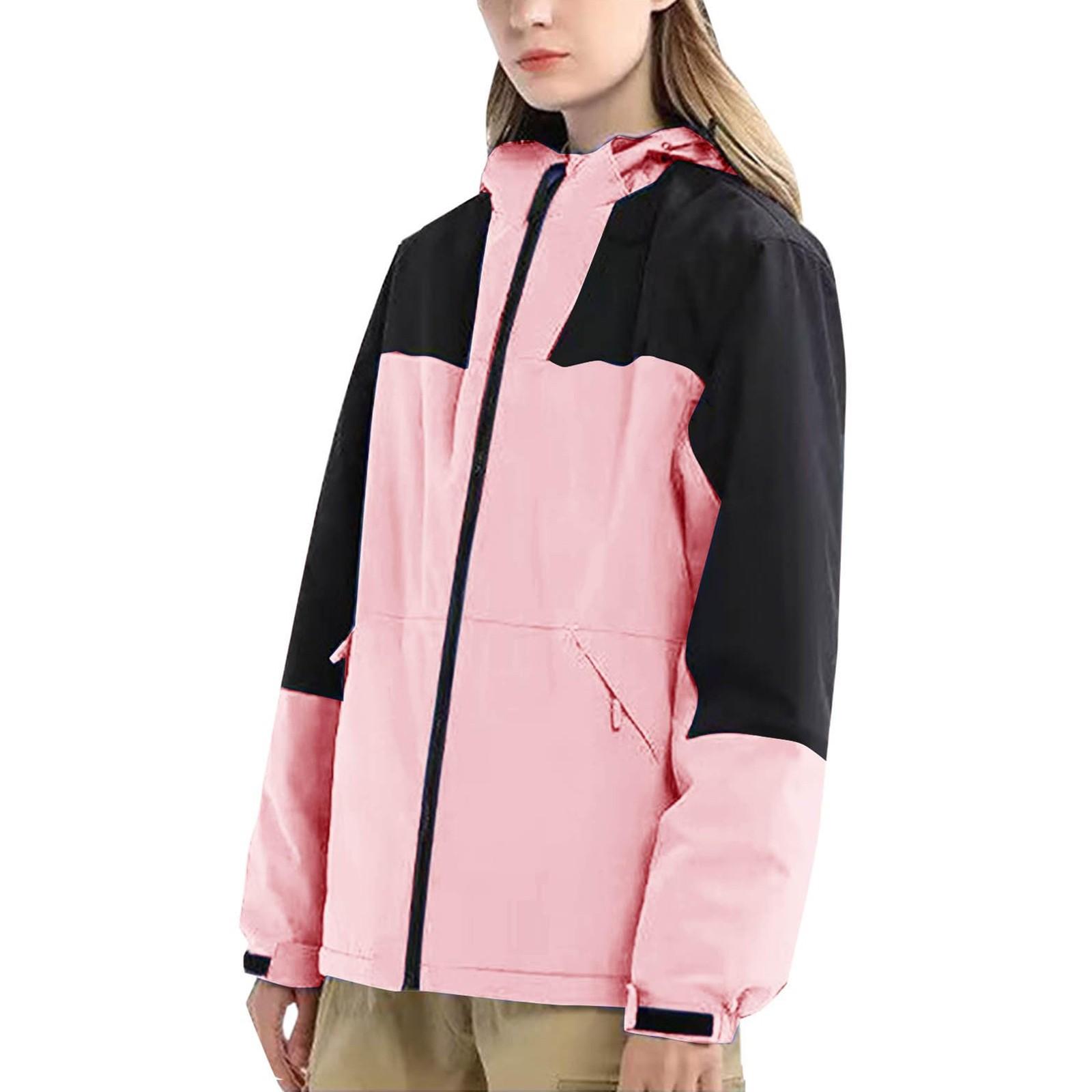 

Женская уличная легкая цветная водонепроницаемая ветрозащитная спортивная куртка большого размера для бега куртка Hardshell XL розовый