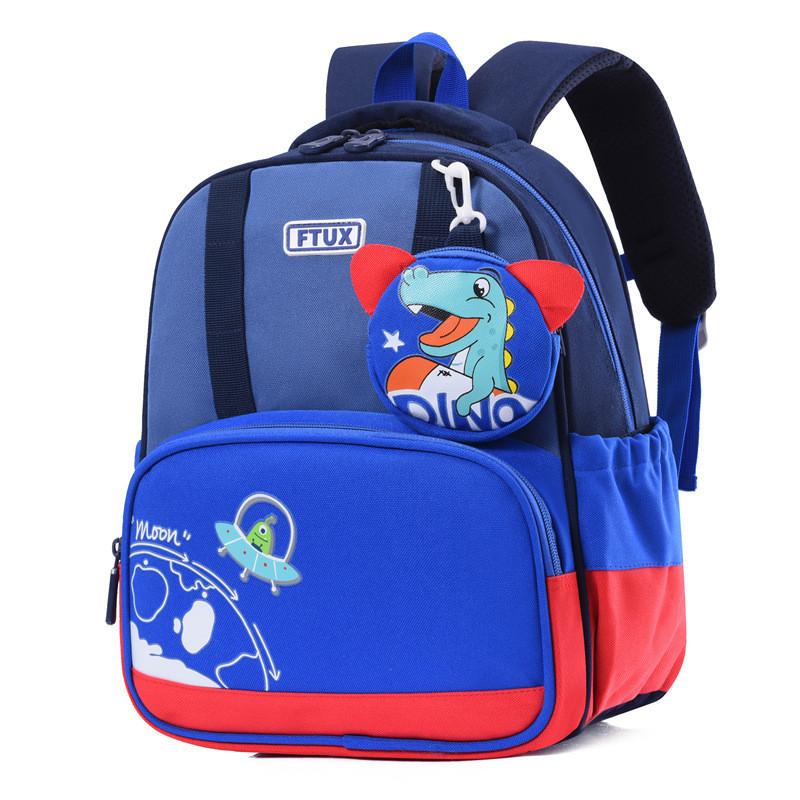 

Animal Print Kids Backpack With Air Cushion Straps Large Capacity For Kindergarten Students Dark BlueRoyal Blue