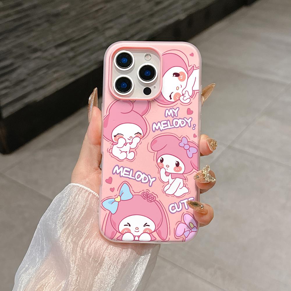 Sanrio Family Hello Kitty Kuromi Case For Xiaomi Redmi Note 15 Pro 5G 15 15C Note 14 13 12 11 10 Pro Plus 13C 5G 2 IN 1 Cover