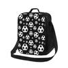 Kids Lunch Bag With Football Basketball Print - Lightweight School Backpack Elementary Students Nylon Insulated Lunchbox Tote