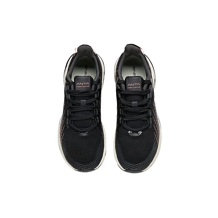 Anta Running Collection Low top Running Shoes Women's Black Red White 12945555-2