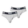 Lonsdale Mens Contrast Waistband Briefs (Pack of 2)