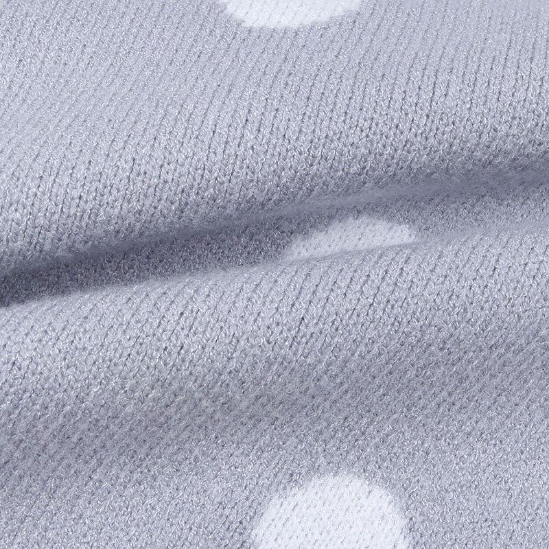 Women's Fall/winter Loose Jacquard Crew-neck Knitted Long Beard Sweater