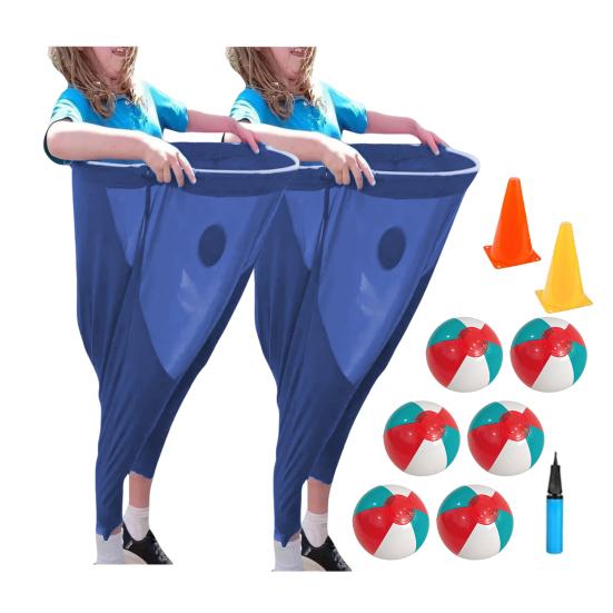 Hra na dvorek Granny Pants Set Obří venkovní hry s míči a kužely Zábavné trávníkové hry pro rodinná setkání, večírky, pikniky