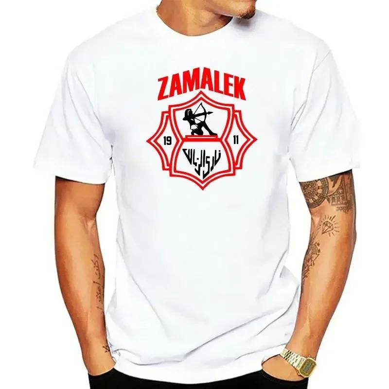 

Team Sports Handmade Zamalek Sporting Club of Egypt Football Soccer T Shirt Tee Oversized T Shirt Streetwear - Men s Summe... 5XL різнокольоровий