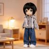 Casual 1/12 Doll Clothes Hoodies Jeans Pants Set Model  Fit for Bjd OB11 Doll/for 1/12 Doll