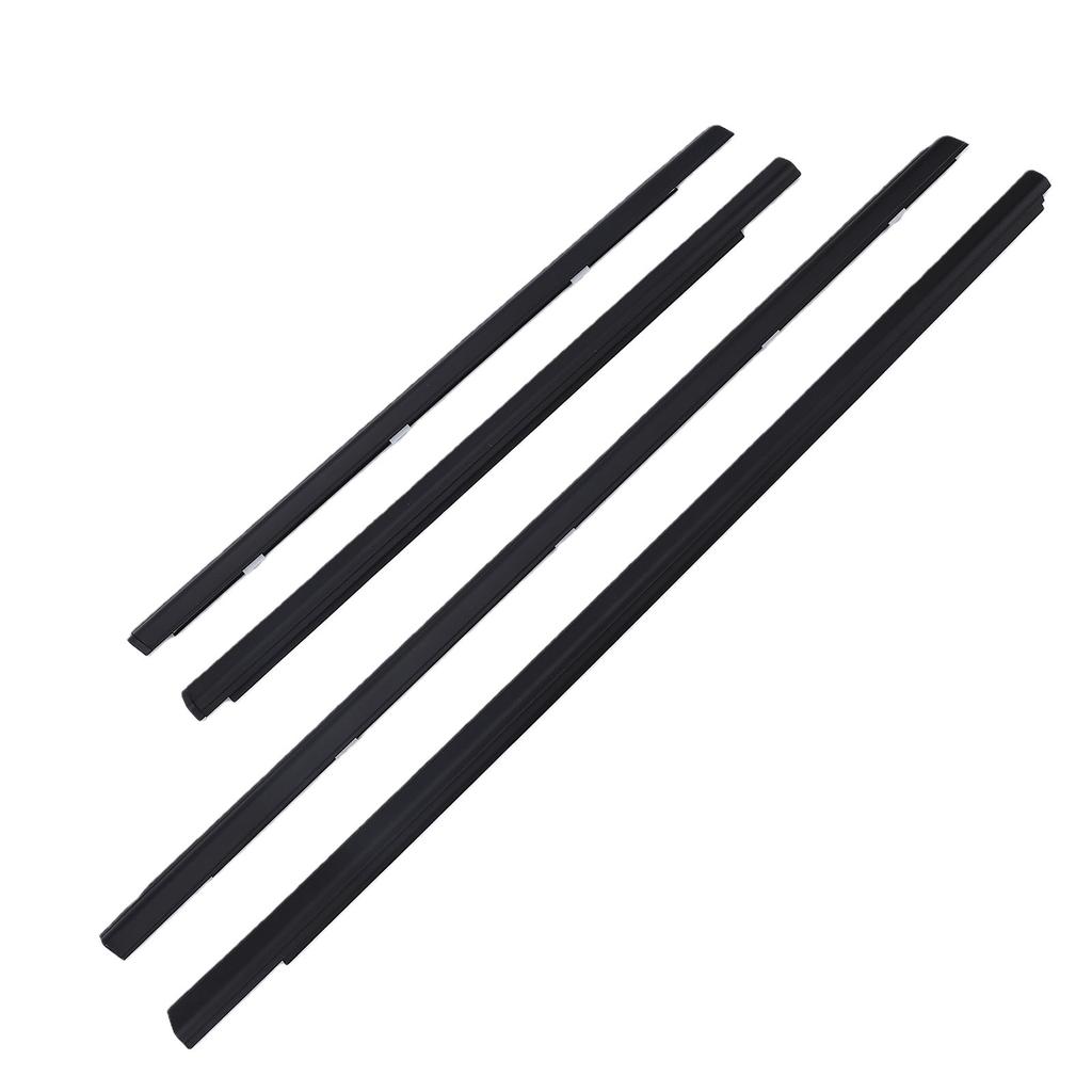 4pcs Car Window Weather Strip Replacement for Sentra 2001 2006 Windproof Rainproof Automotive Weather Rubber Seal Strip
