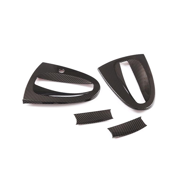 Car Door Handle Decoration Bowl Cover Carbon Fiber Shell For Mercedes Benz Smart 451 453 Fortwo Forfour Car Exterior