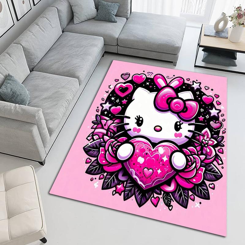 Hello Kitty Pink Bubble Garden Carpet Doormat Living Room And Bedroom Mats Art Room Bathroom Mat