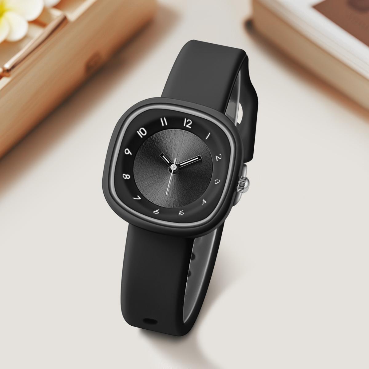 

Простые женские часы кварцевые наручные часы женские часы подарок часы на День святого Валентина чёрный