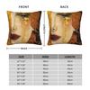 Freyas Tears by Gustav Klimt Square Pillowcases Living Room Symbolism Golden Tears Cushion Case Creative Decor Pillow Cover