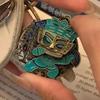 Face Change Keychain Sanxingdui Museum Authentic Bronze Face Design Keyring Retro Style Decorative Accessory