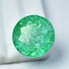 Natural Green Emerald Loose Gemstone Round Cut Colombian 18.35 Ct for Jewelry Making and Crafts
