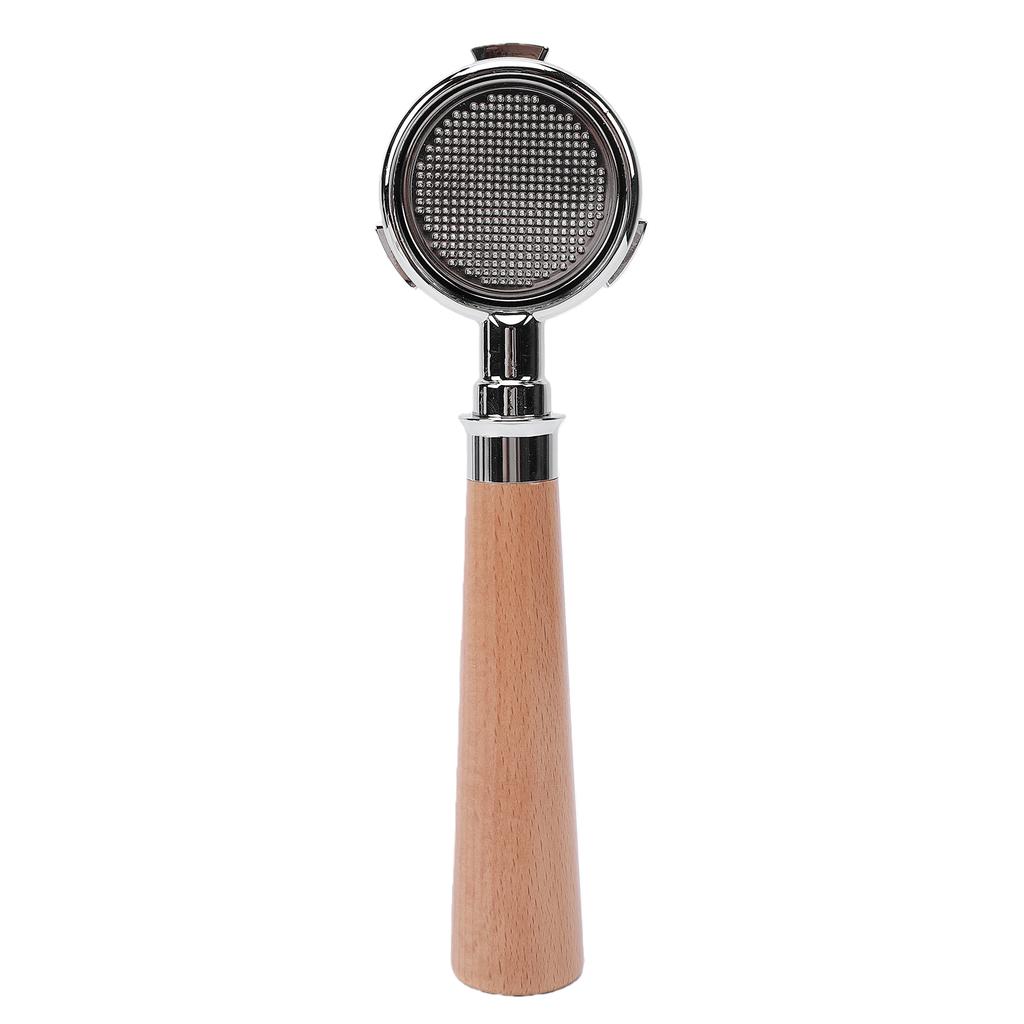 51mm Portafilter Fit for Olympia Cremina Coffee Machine 3 Ears Bottomless Portafilter with Filter and Wooden Handle