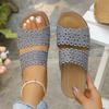 Fashion 2025 Summer New Women Slippers Retro Roman Sandals Plus Size Shoes for Women Flower Casual Wedge Slippers Platform Slides Women