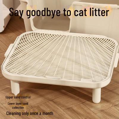 "Double-Layer Cat Litter Mat - Sand Control, Splash-Proof Pedal for Cat Toilet"