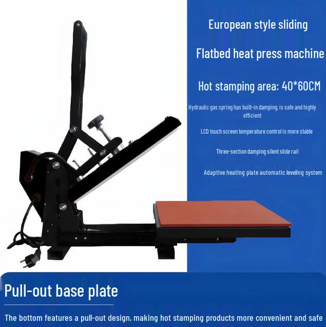 3838 Manual High-Pressure Heat Transfer Machine for T-Shirt and Logo Printing