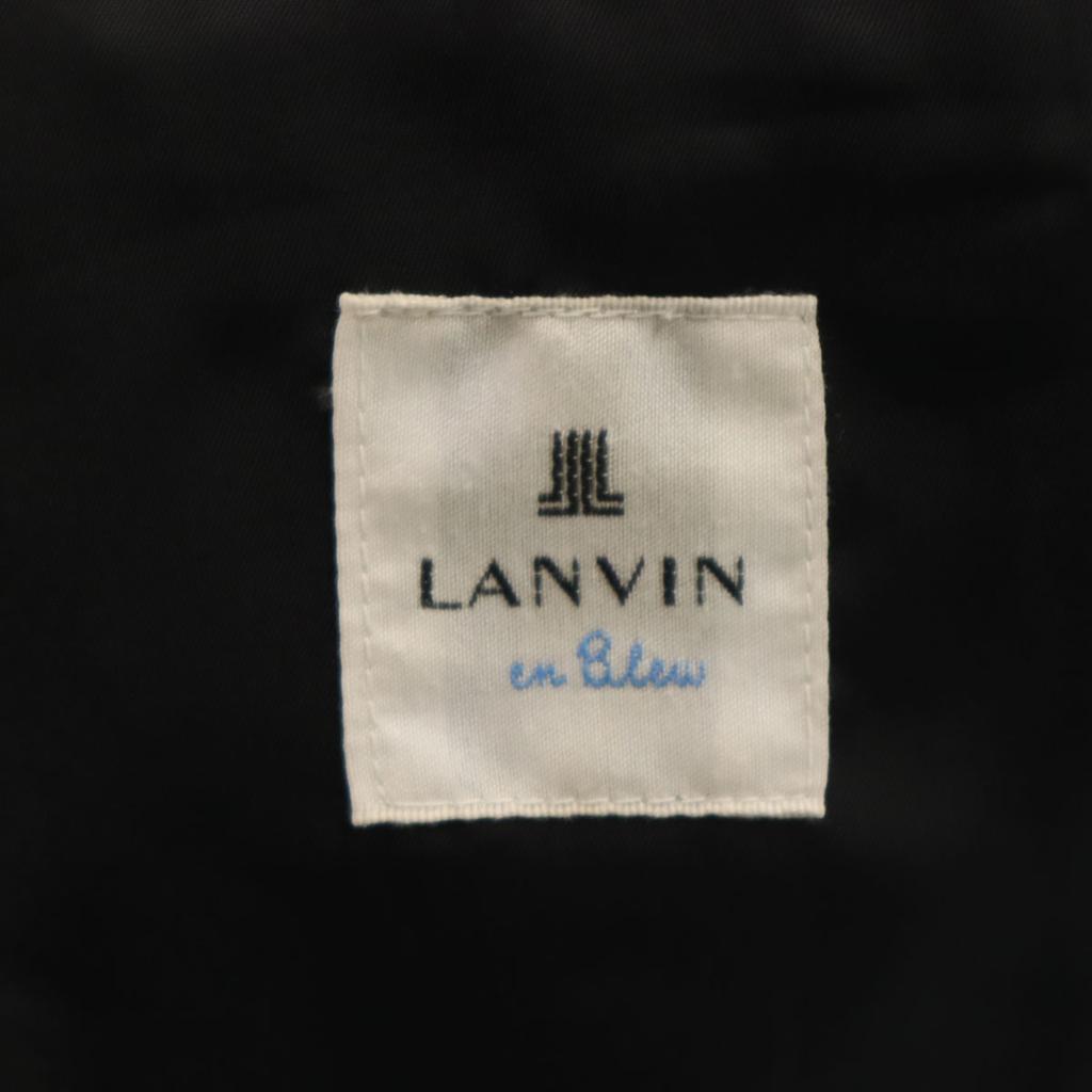 LANVIN en Bleu Tailored Jacket 50 Charcoal Gray Ancon Men's Used