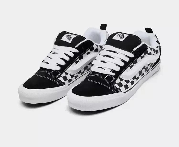 Vans Knu Skool Checkerboard Black VN000D22BPB Fashion Shoes 42