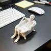 Articulated Skeleton Toy Realistic Bathtub Statue, Funny Scary Prank for Desk Haunted Holiday Party Supplies House Decor, Spooky Mini Skull