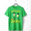 Beavis and Butthead Let's Get Lucky Men's T Shirt St Patricks Leprechauns MTV