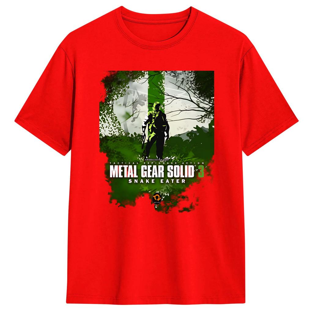 Mens Metal Gear Solid 3  Snake Eater T Shirts  100 Cotton Clothes Fun Short Sleeve Round Neck Tees Printed