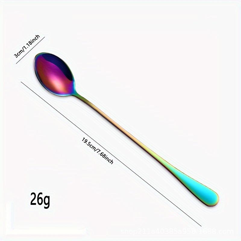 Stainless Steel 1010 Ice Scoop & Long Handle Spoon for Coffee, Dessert & Ice Cream