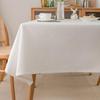 Mantel de Algodón y Lino Grueso de Alta Calidad - Elegante Diseño Liso para Mesas de Comedor y de Té, Nueva Colección