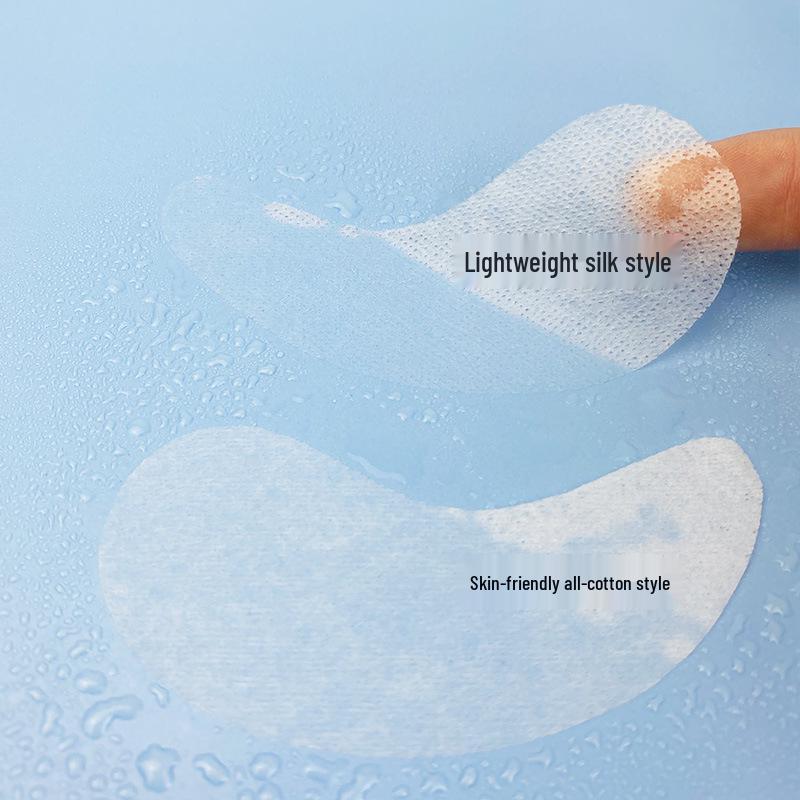 Silk-like, Skin-friendly Crescent Eye Mask Patches Reduce Fine Lines. All-cotton, Disposable Black Orchid Design for Multi-use In Beauty Salons.