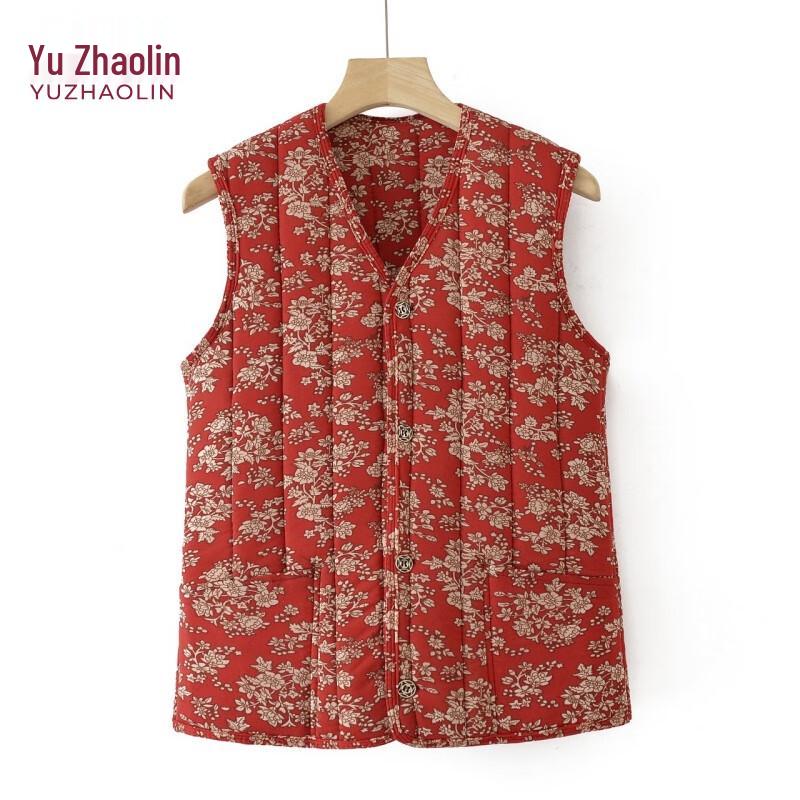 YUZHAOLIN Women's Quilted V-Neck Winter Vest