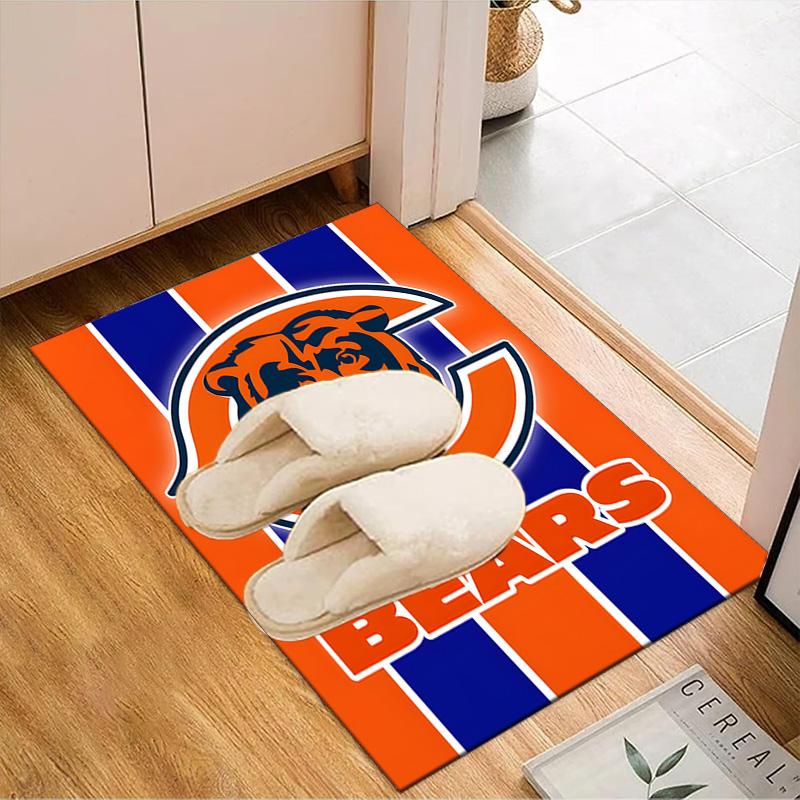 Chicago Bears Logo Rug Game Carpet, Floor Mat for Bedroom Living Room Entryway Rug, Home Decor Idea Gift for Christmas birthday