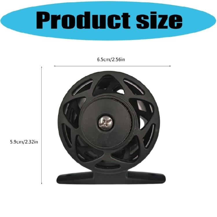 Tangles Without Fishing Spool Reels For Ice Fly Angling Weather Resistant Plastic Construction Smooth Retrieval