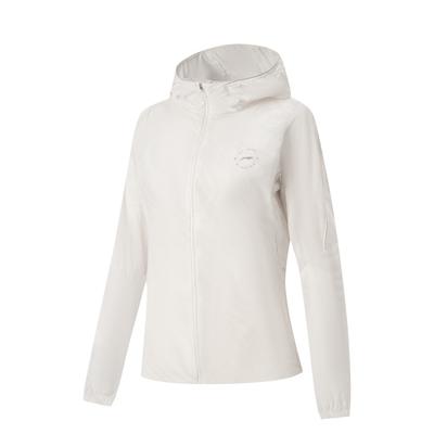 Li Ning Running Series UV Resistant Windproof Water Repellent Hooded Sun Protection Jacket Women Jackets AFDW456-1
