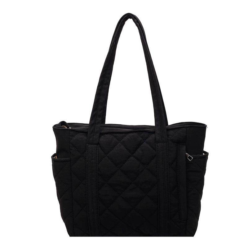 Осень и зима новая повседневная легкая сумка-тоут через плечо большой вместимости простая и универсальная ромбовидная модная сумка для поездок на работу