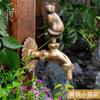 Rubinetto da Giardino Retrò Ottone Antico Scuola Materna Montaggio a Parete Animale Rubinetto Acqua Fredda Rubinetto per Lavabo