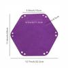 1Pc Dice Tray Set Foldable Dice Trays Hexagon Dice Rolling Tray Felt Dice Holder For Dice Games Like Rpg, And Other Table Games