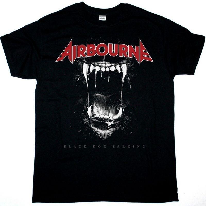 Vintage styl Airbourne Band BLACK DOG BARKING Tričko Unisex Koncert S-5XL AR564 Unisex Tričko